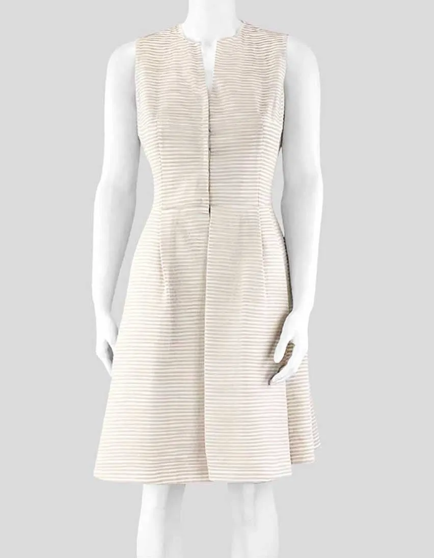 Akris Cream Sleeveless Dress 6US