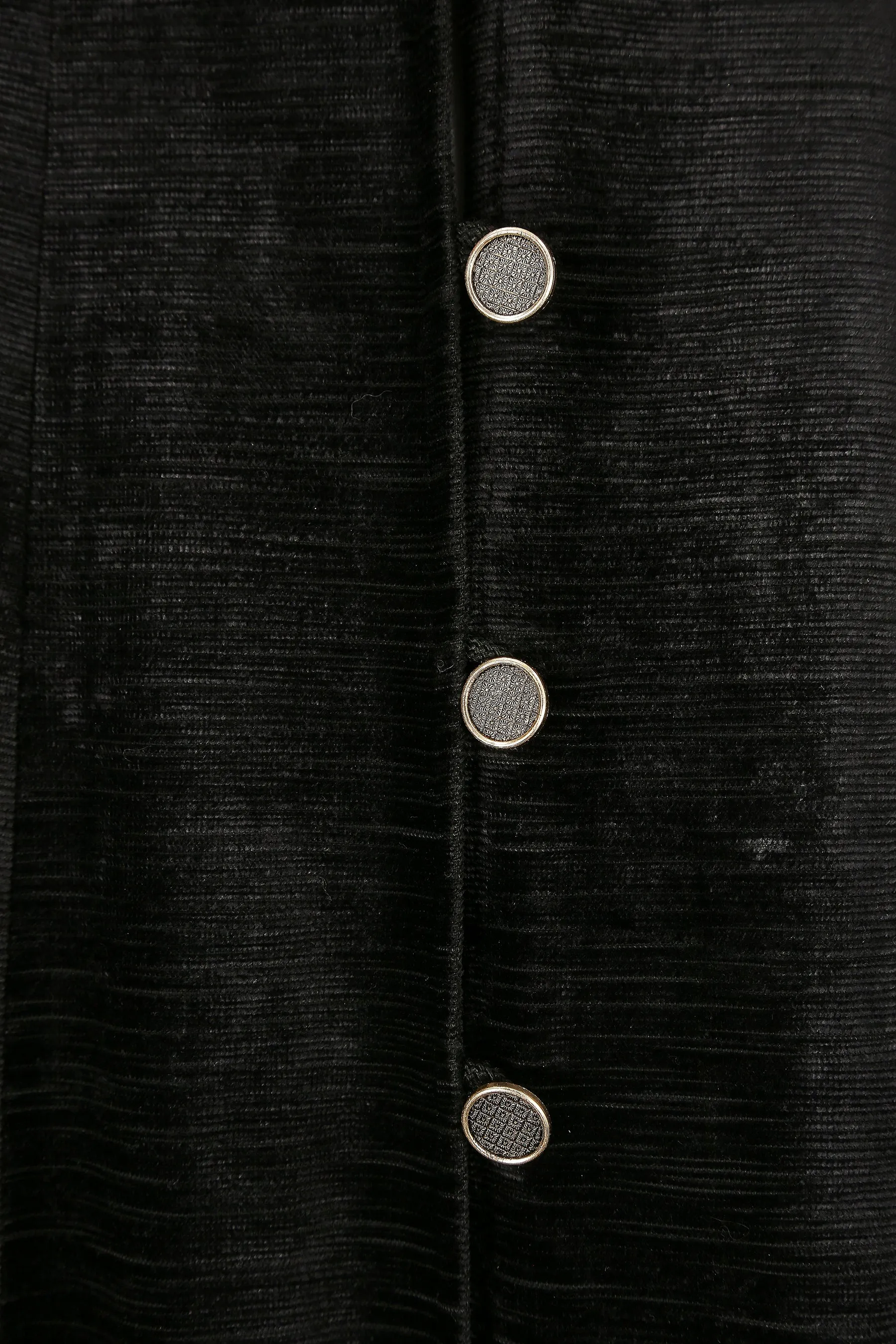 ARCHIVE - 1960s Jeff Banks Clobber Black Velvet Hooded Coat
