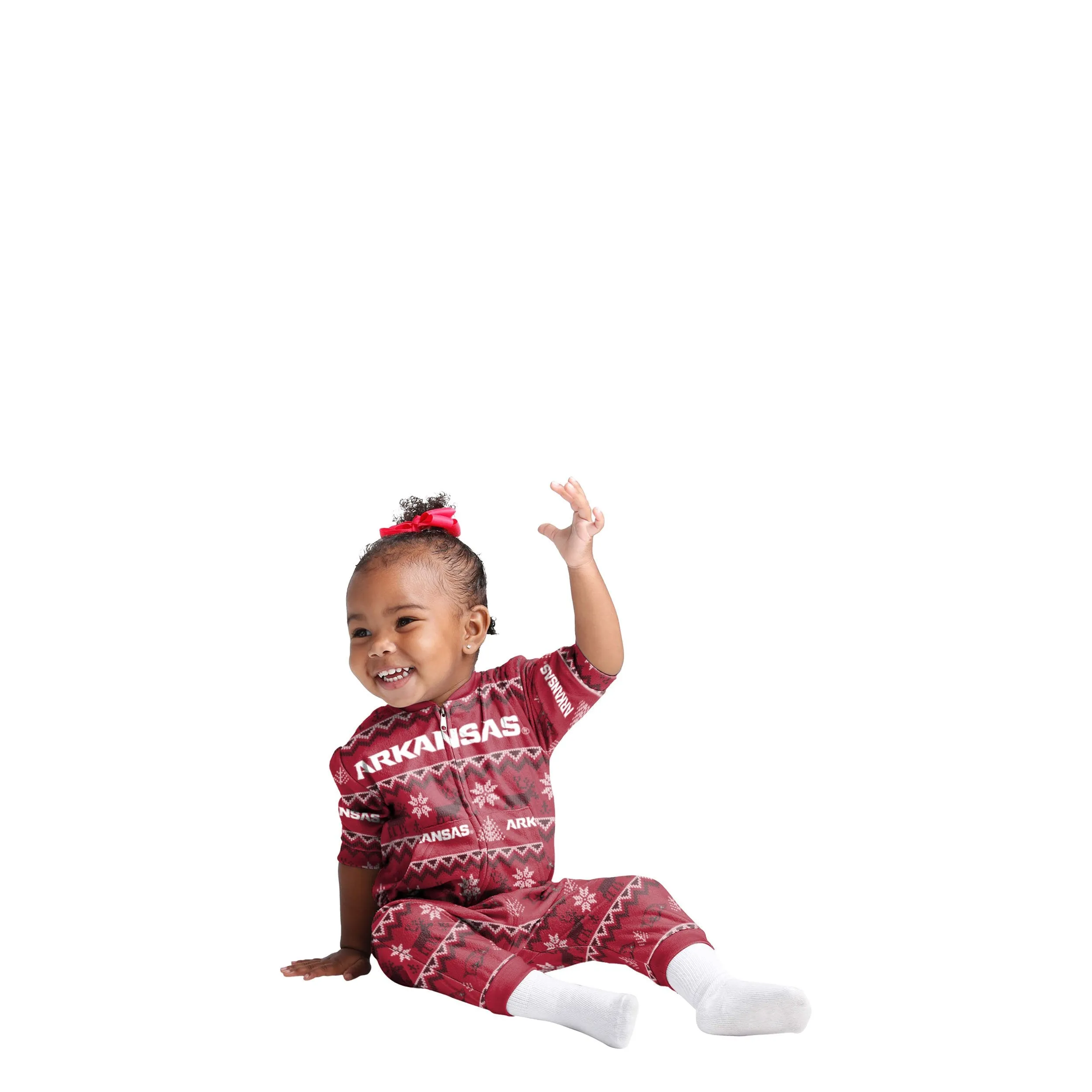 Arkansas Razorbacks NCAA Ugly Pattern Family Holiday Pajamas