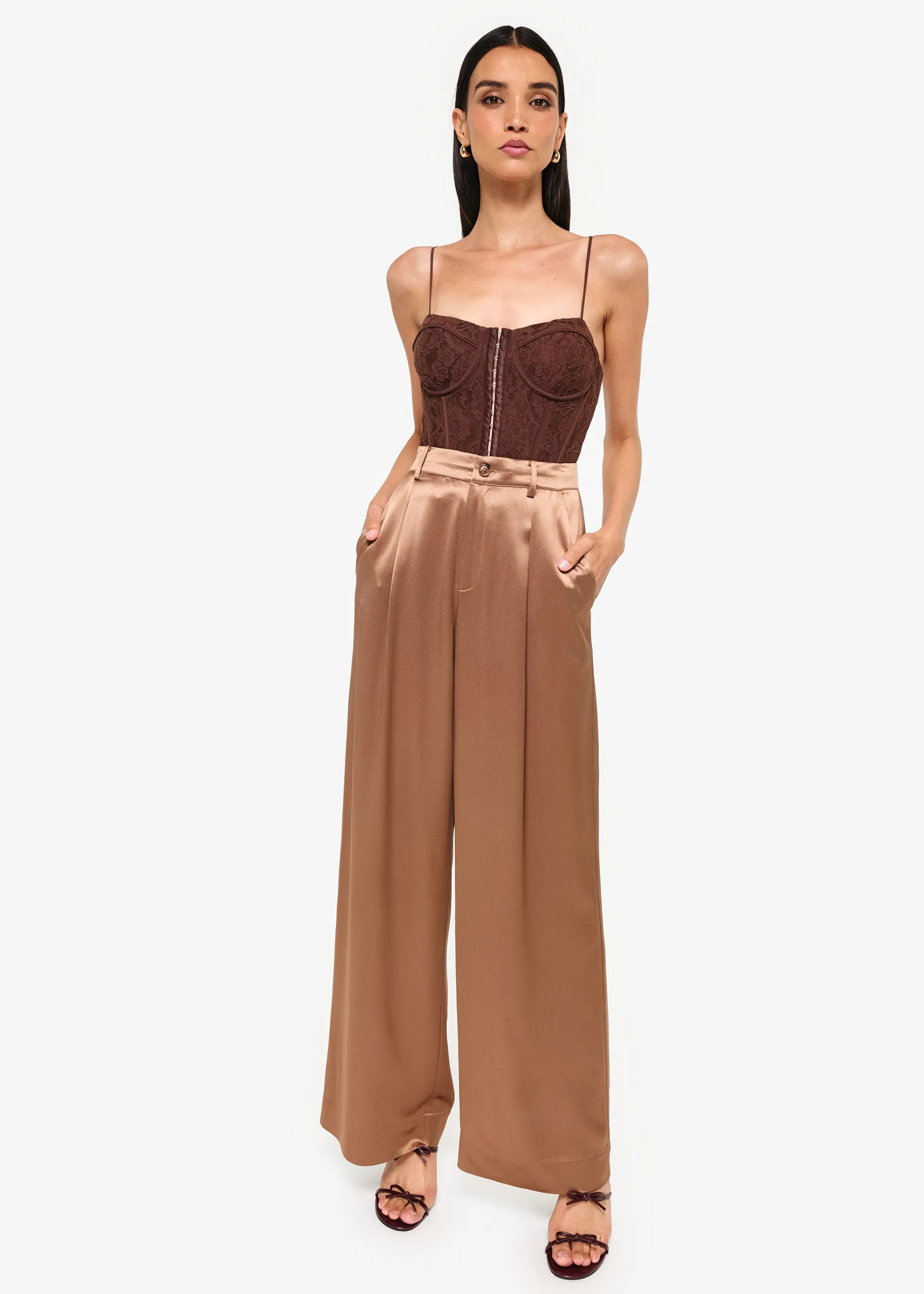 Arlette Corset Bodysuit Java