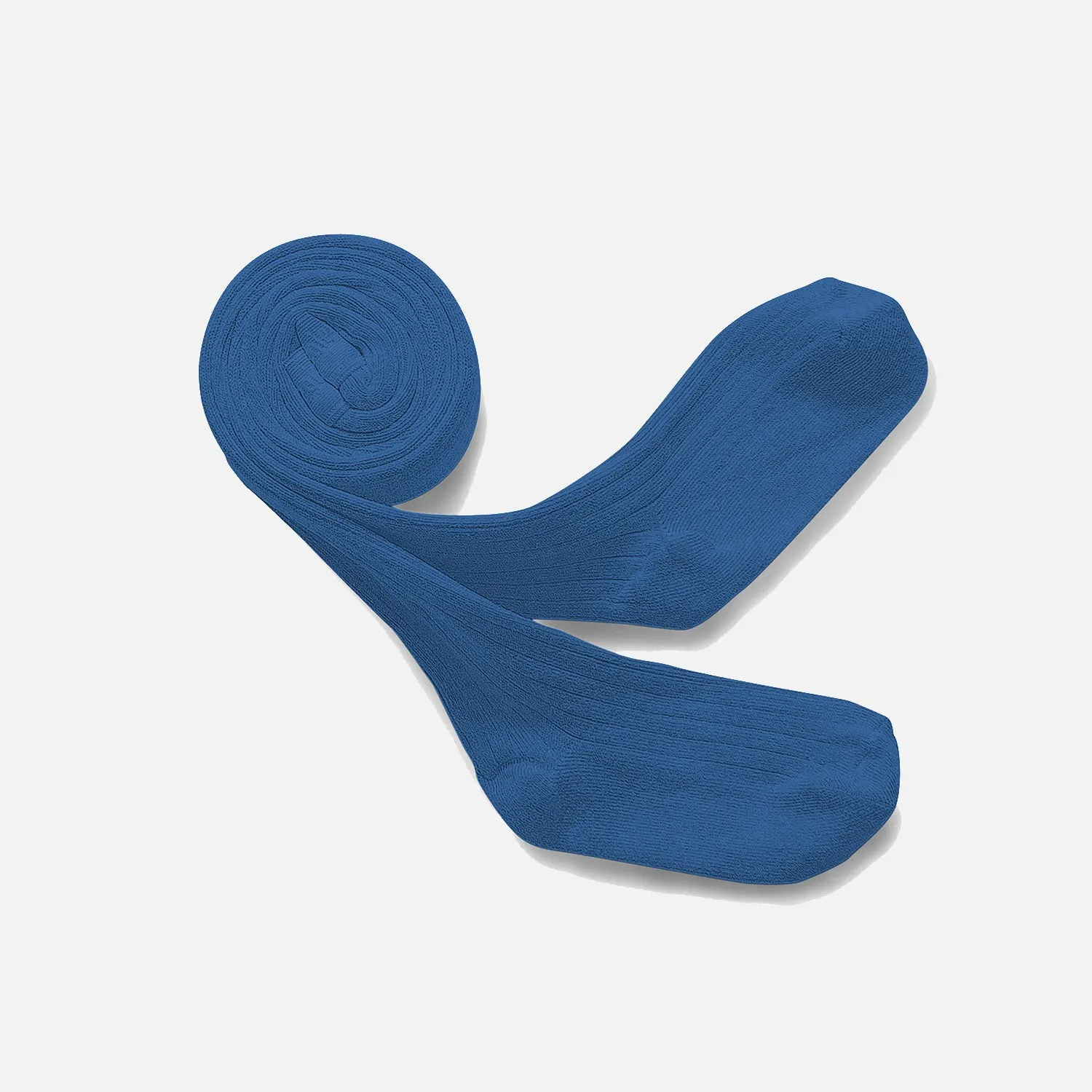 Baby & Kids Cotton Rib Tights - Blue Sapphire