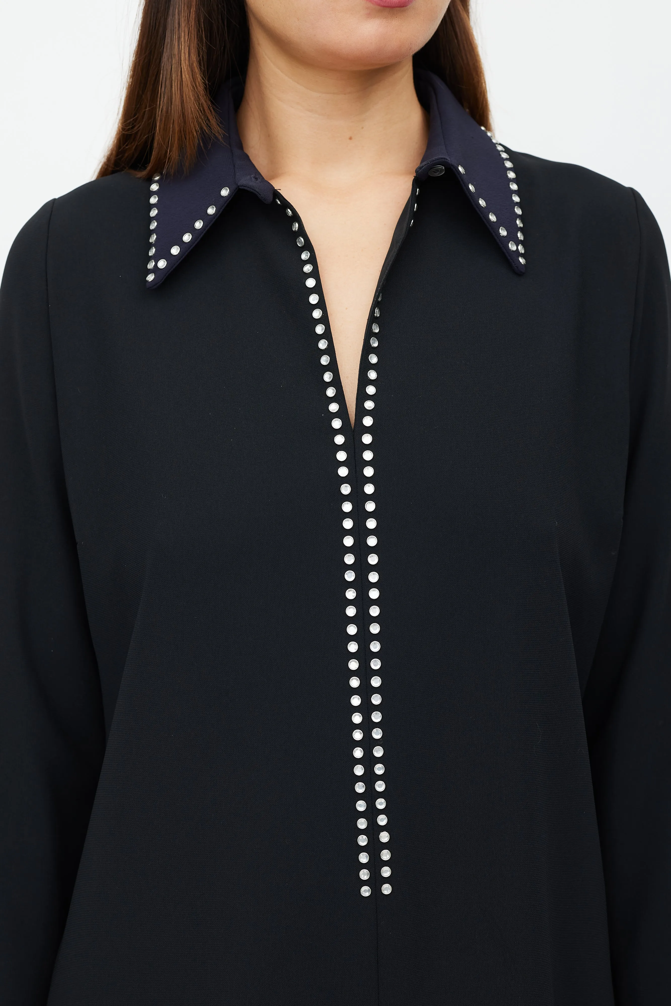 Black & Navy Jewel Dress