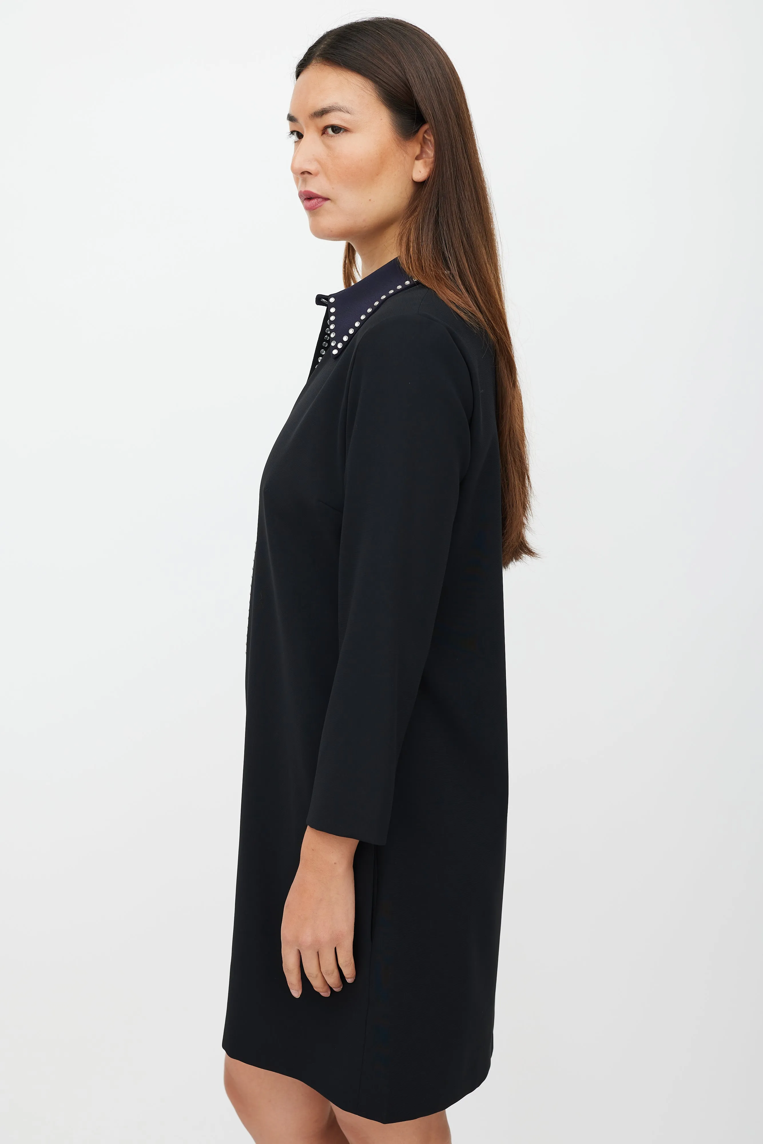 Black & Navy Jewel Dress