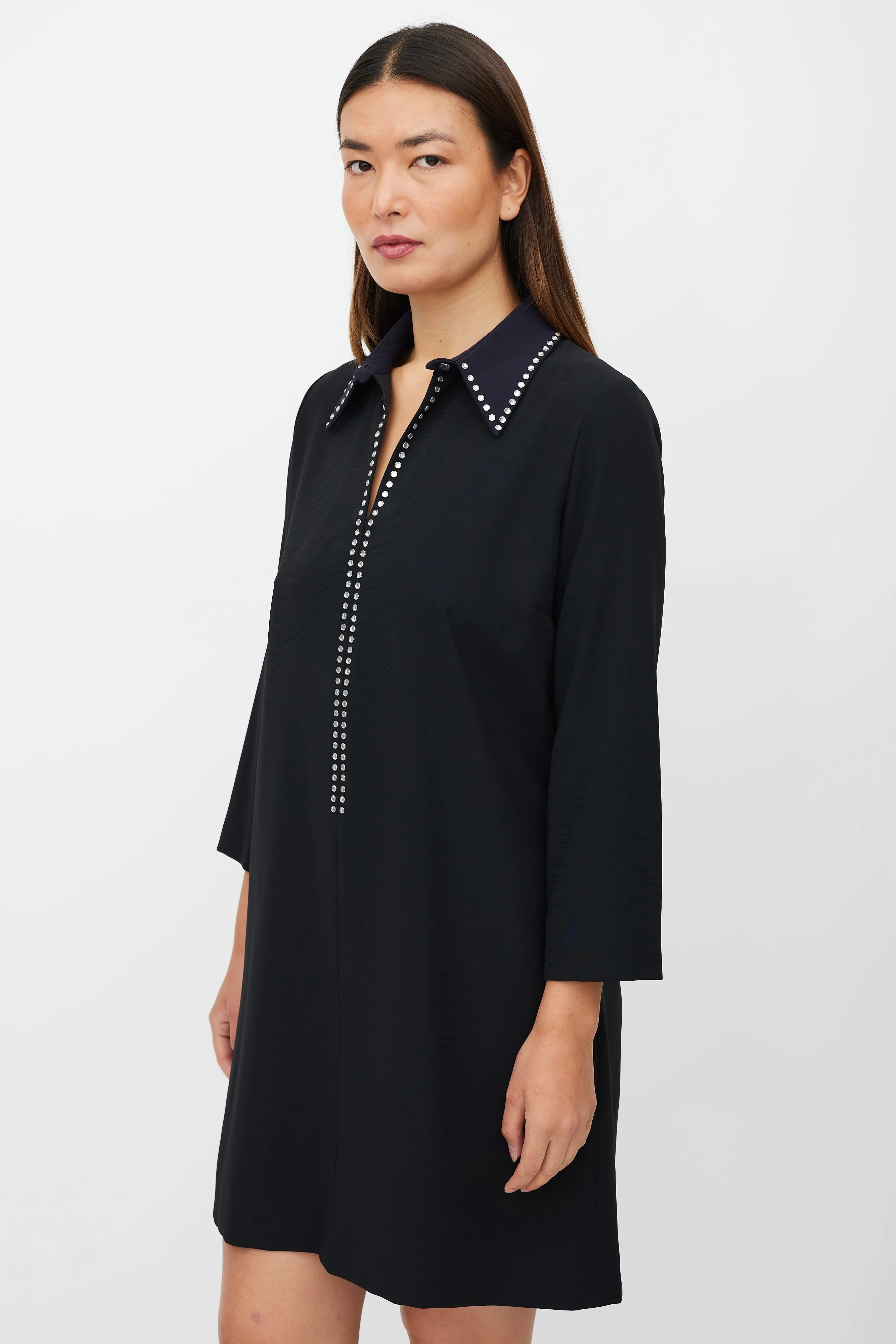 Black & Navy Jewel Dress