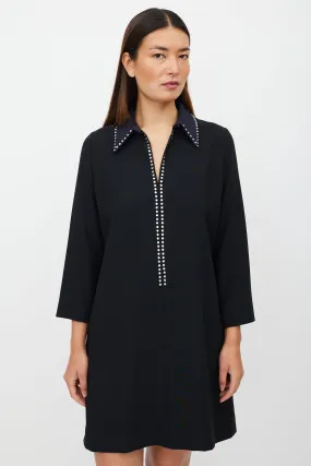 Black & Navy Jewel Dress