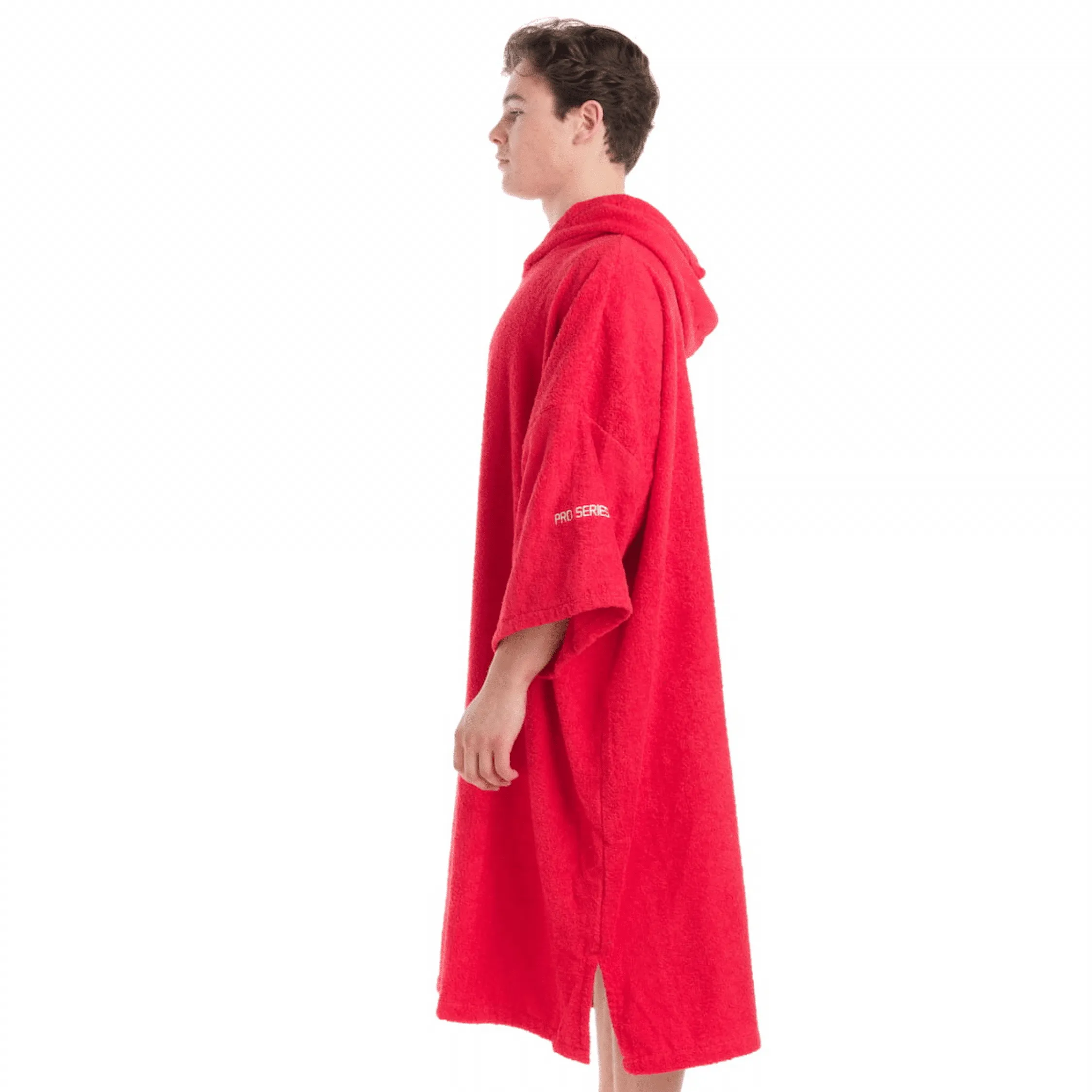 Buz Adults Unisex Hooded Changing Robe - Sunset Red