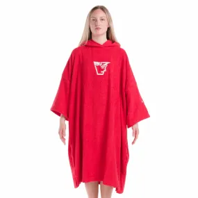 Buz Adults Unisex Hooded Changing Robe - Sunset Red