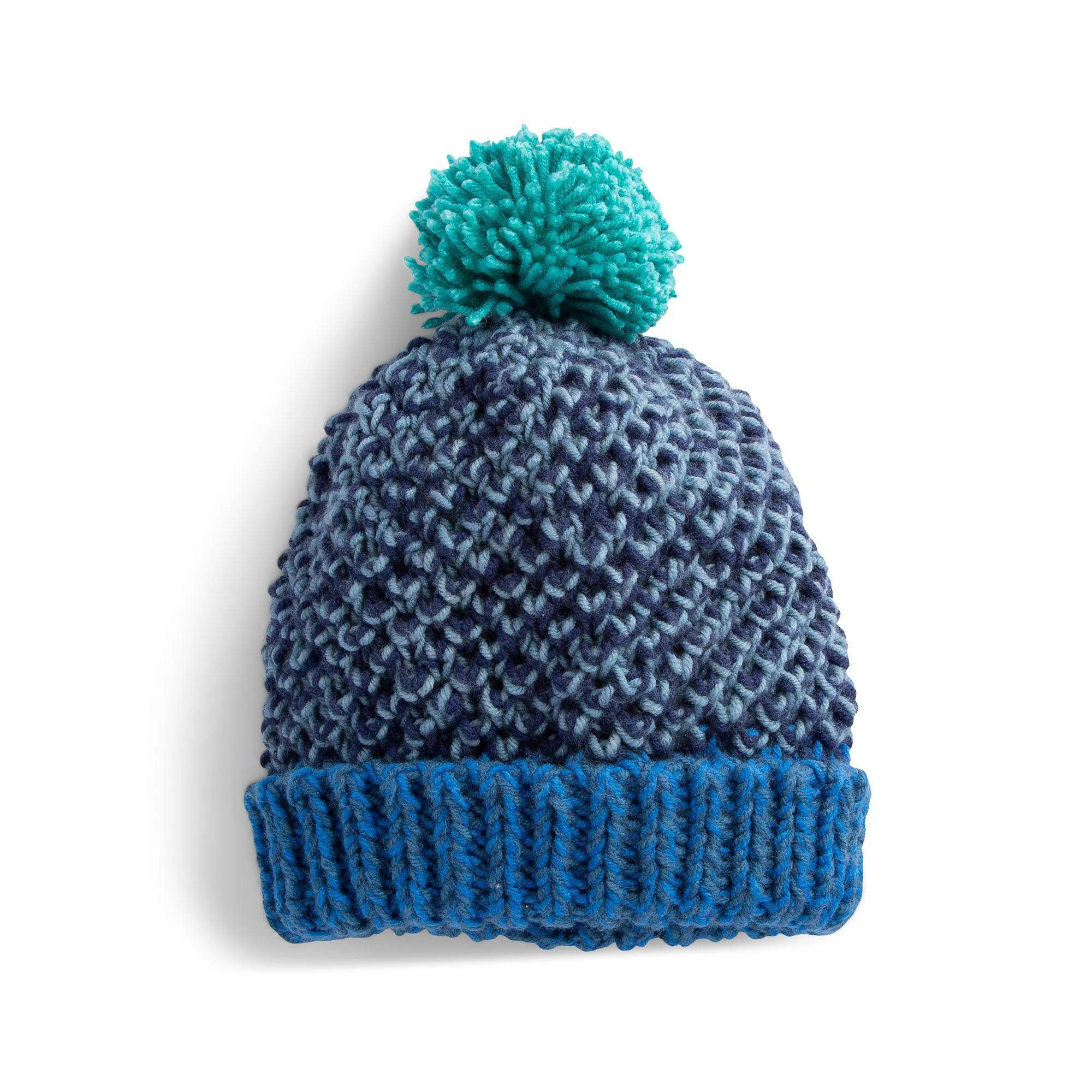 Caron Double Strand Knit Textured Hat