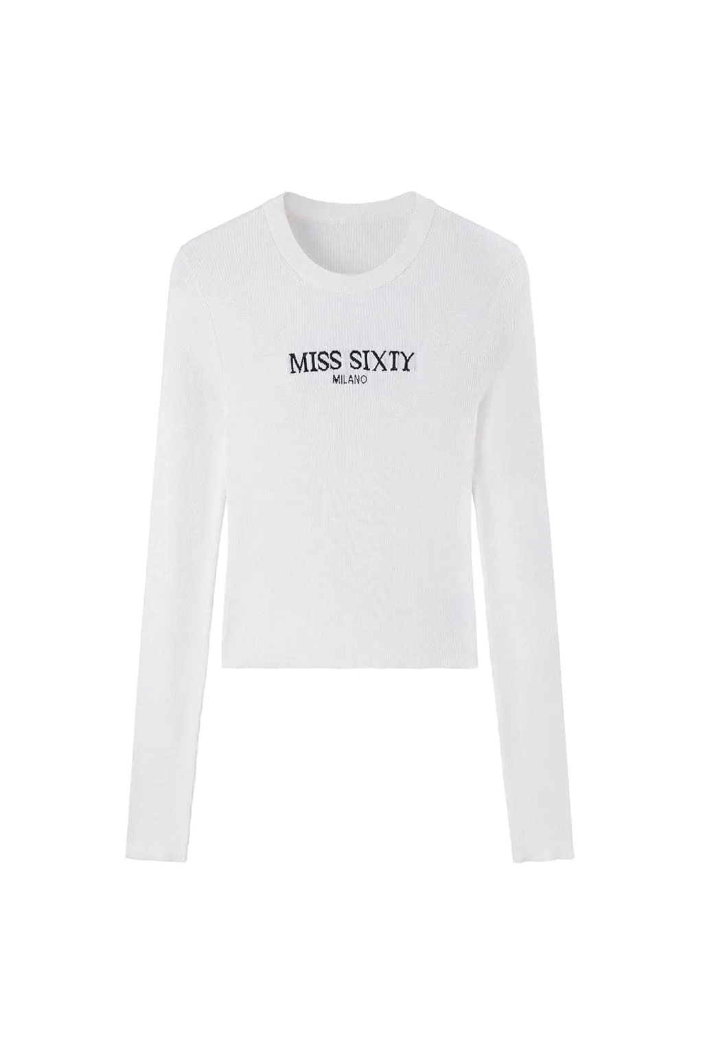 Crew Neck Monogram Jacquard Sweater