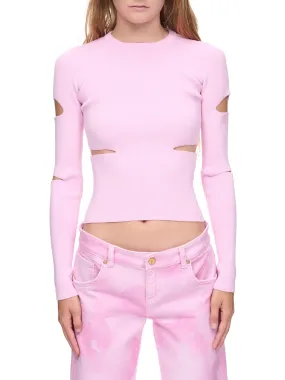 Cut-Out Sweater (2M297S-N0114-LILAC-CHIFFON)
