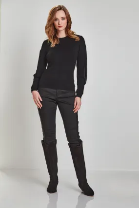 Eccentric Merino Sweater - Black