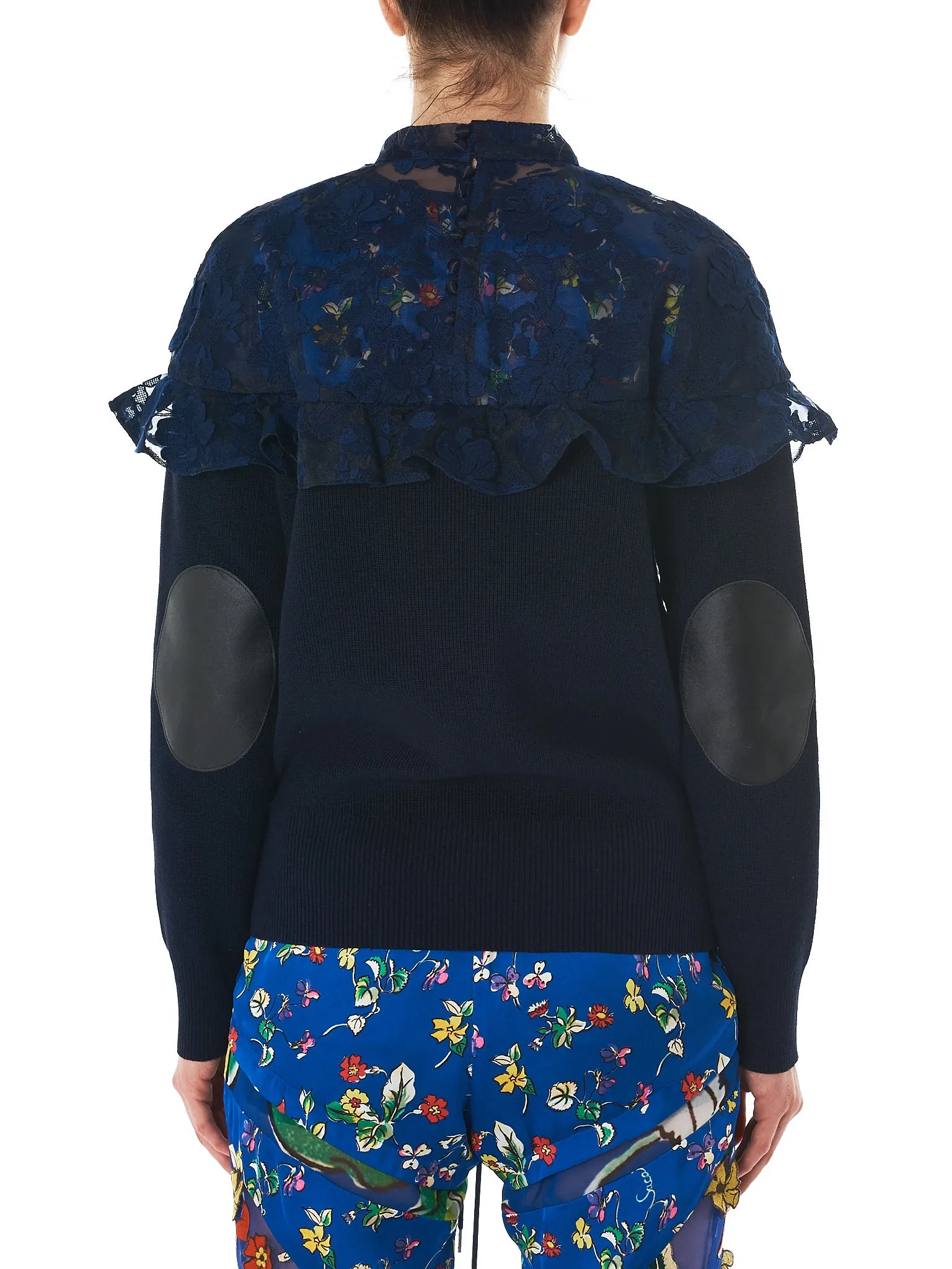 Floral Lace Sweatshirt (18-03822-NAVY)