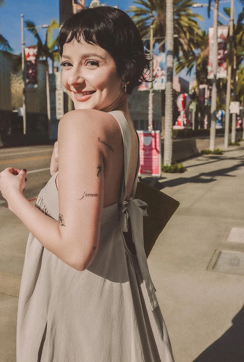 Gayle Dress - Ecru