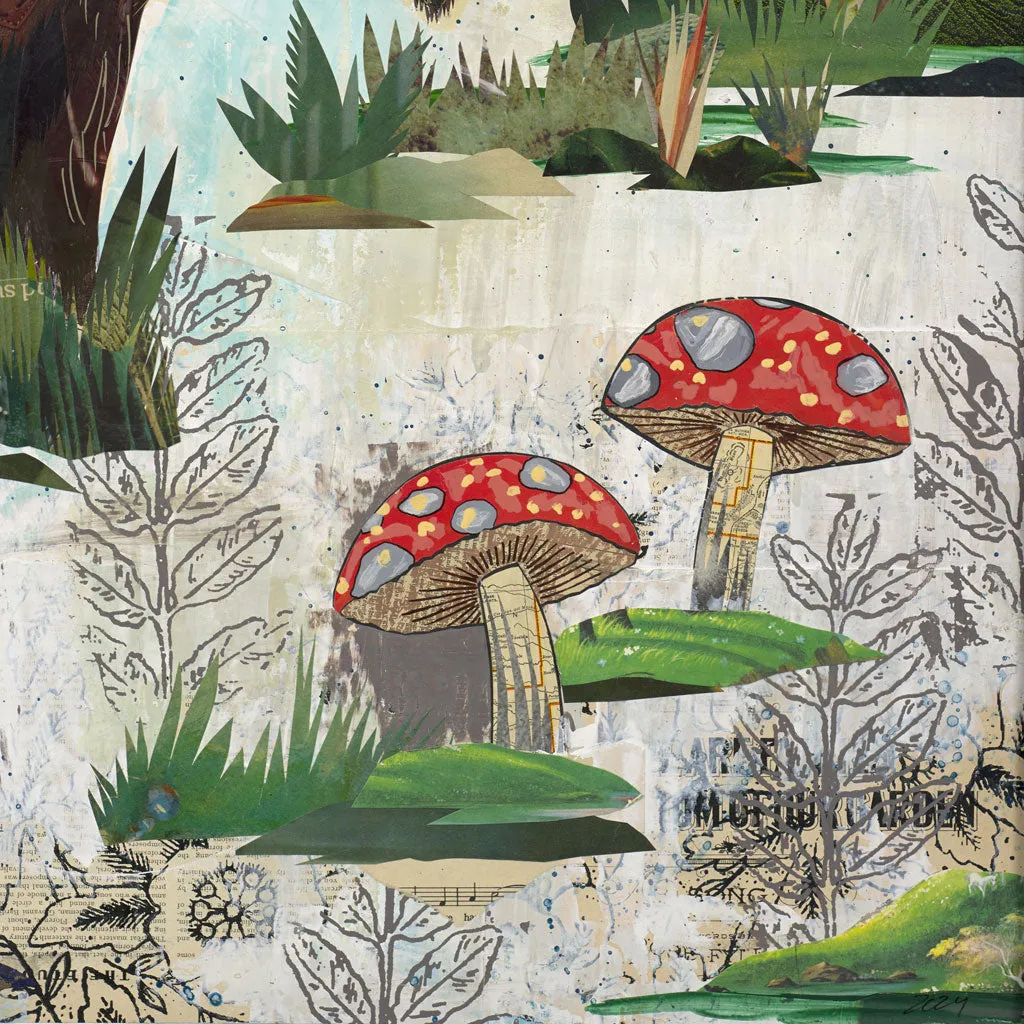 GRAND LAKE SKETCHBOOK original paper collage