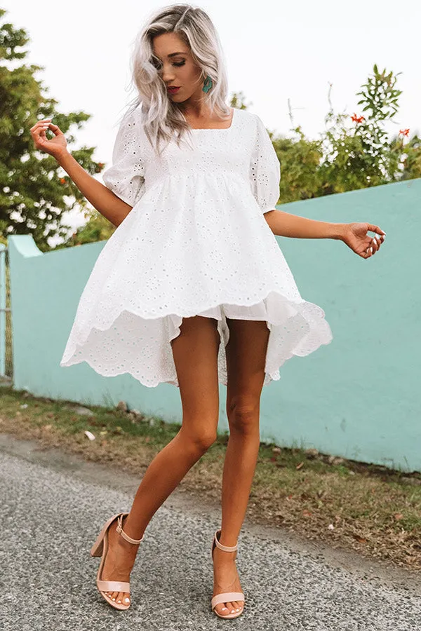 Half Moon Bay Eyelet Babydoll Romper