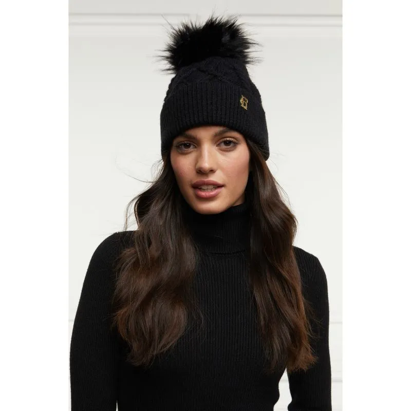 Holland Cooper Cortina Ladies Bobble Hat - Black