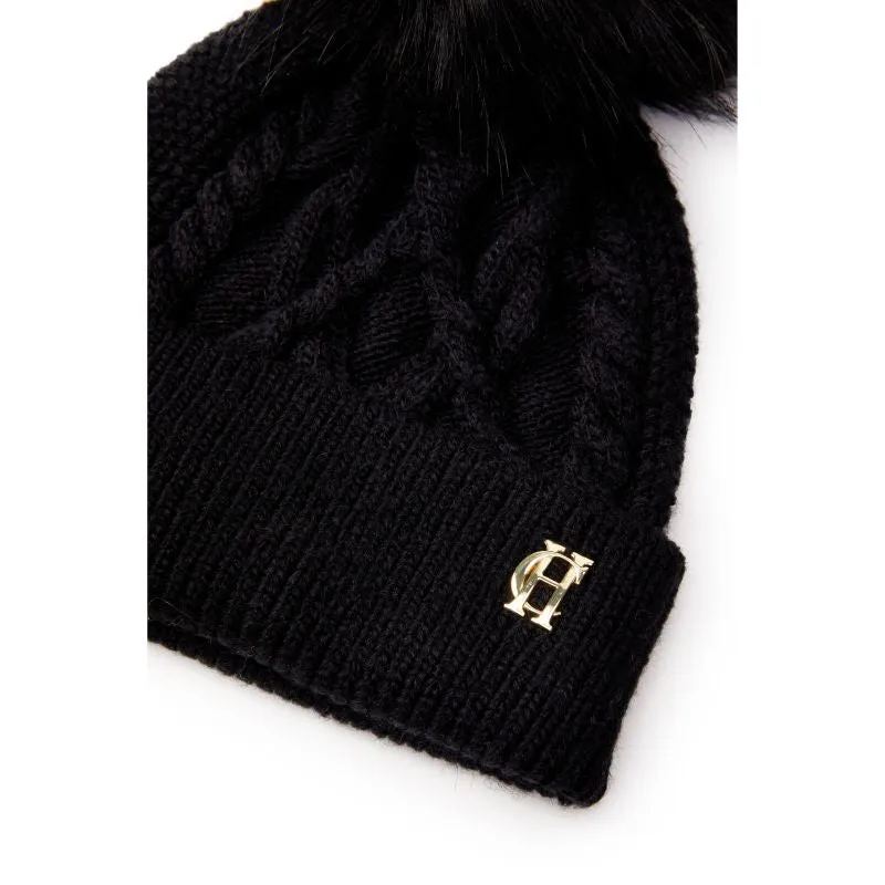 Holland Cooper Cortina Ladies Bobble Hat - Black