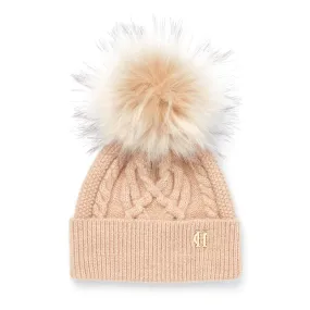 Holland Cooper Cortina Ladies Bobble Hat - Camel Champagne