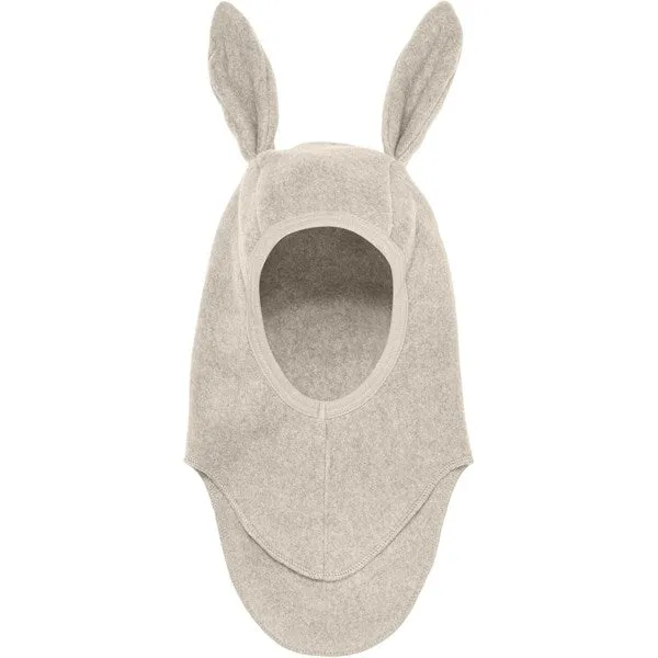 Huttelihut Balaclava Ears Cotton Fleece Camel Melange