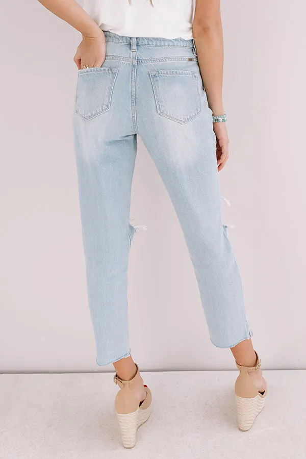 KanCan The Charlie High Waist Distressed Mom Jean