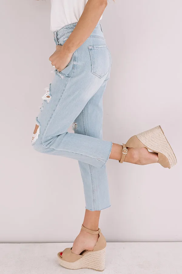 KanCan The Charlie High Waist Distressed Mom Jean