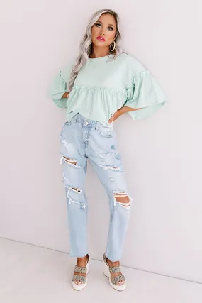 KanCan The Charlie High Waist Distressed Mom Jean