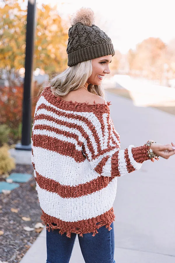 Latte Meet Up Stripe Sweater