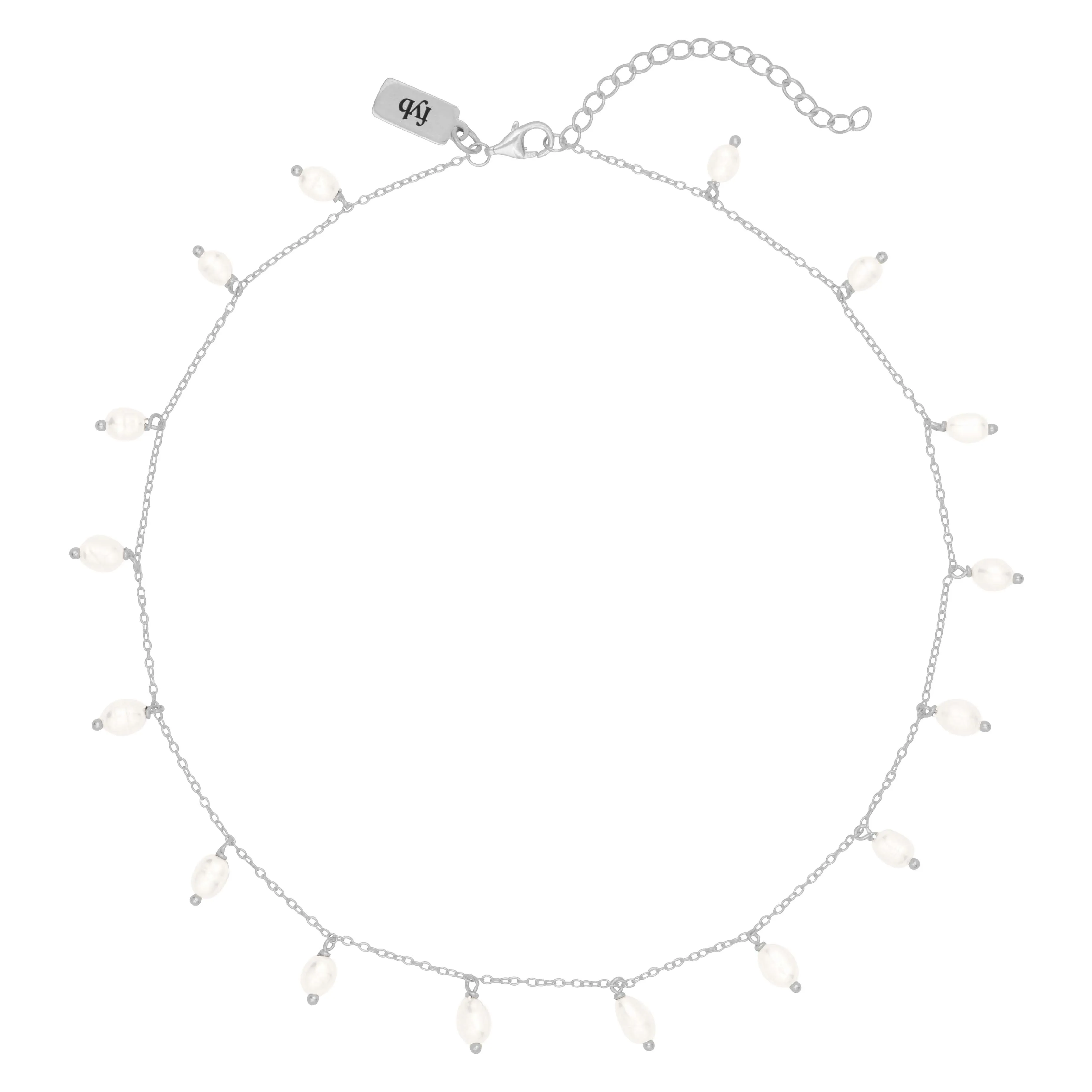 MARLEIGH PEARL NECKLACE SILVER