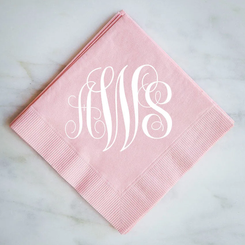 Monogram Wedding Napkins