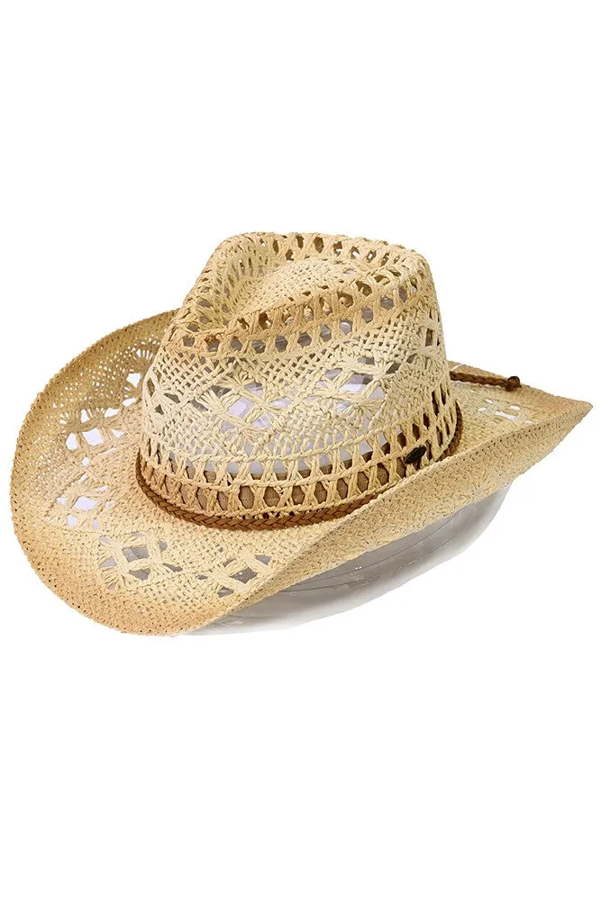 Music Row Open Weave Cowboy Hat