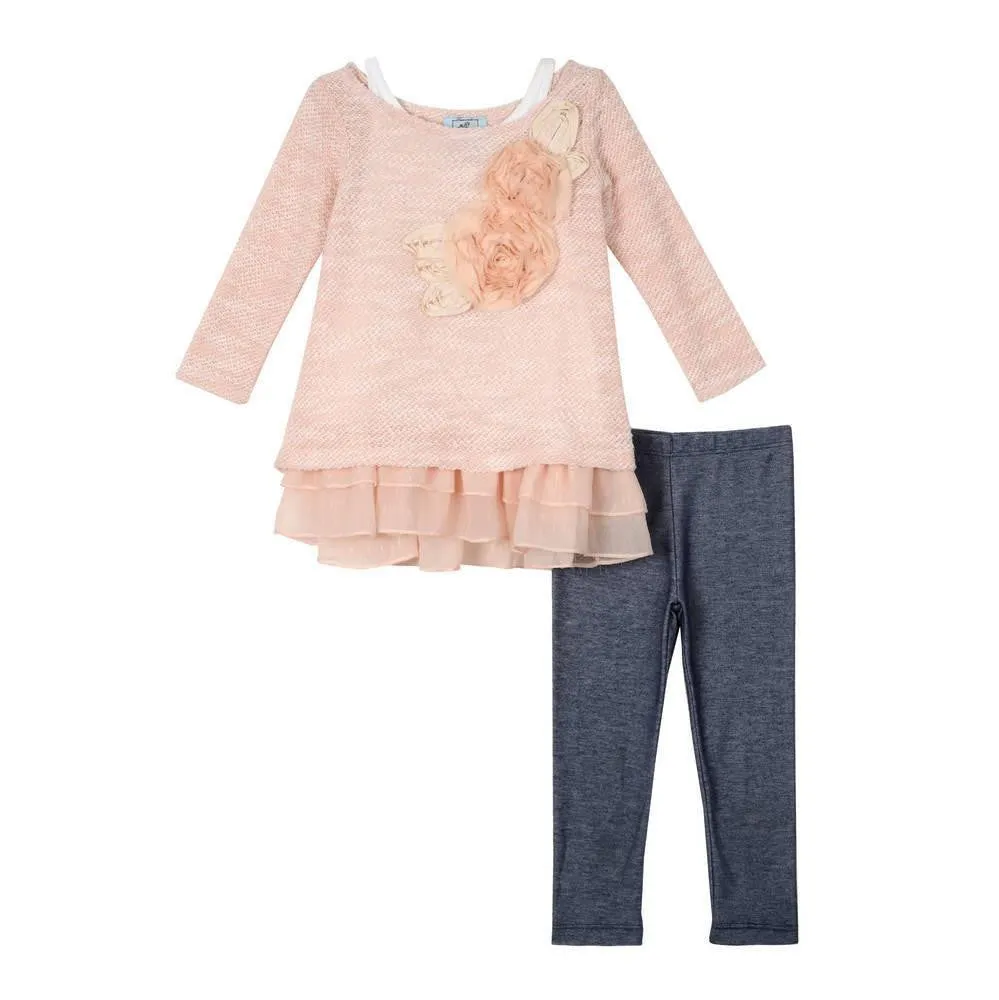 Nini Peach Sweater Set