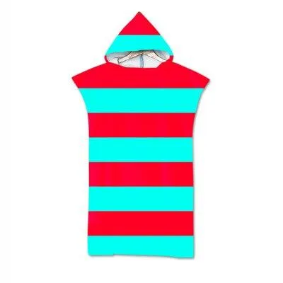 Outdoor Swimming Pool Beach Towels Microfiber Changing Robe Cloak Man Woman Bathrobe Hooded Surf Poncho Towel Swimsuit Beachwear
