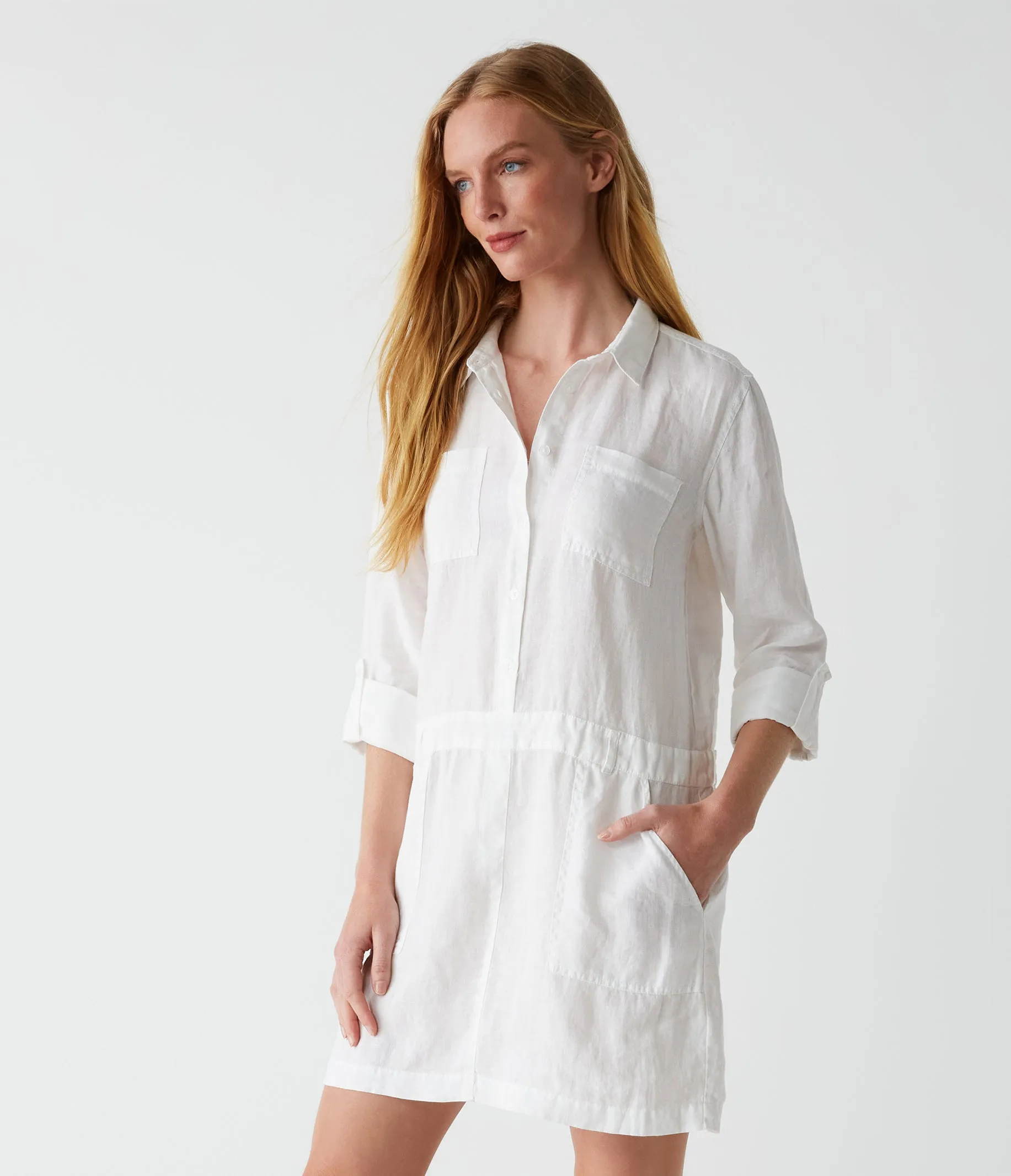 Pilar Linen Shirt Dress