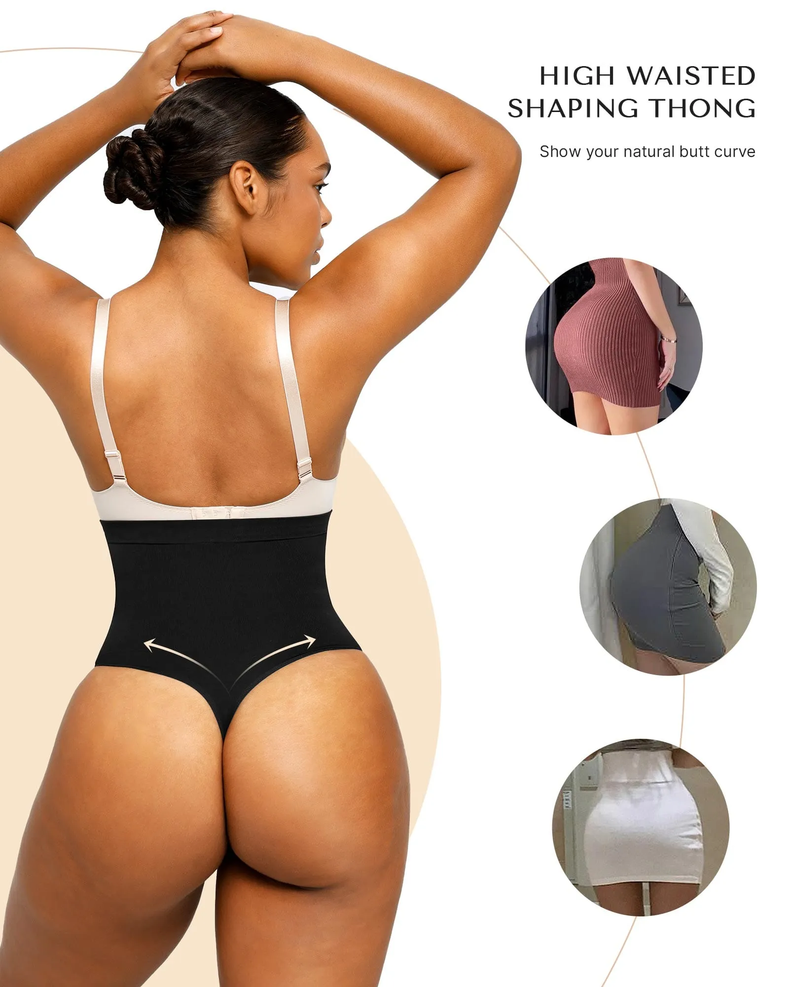 PowerConceal™ Waist Slimming Thong Underwear Shapewear Tummy Control