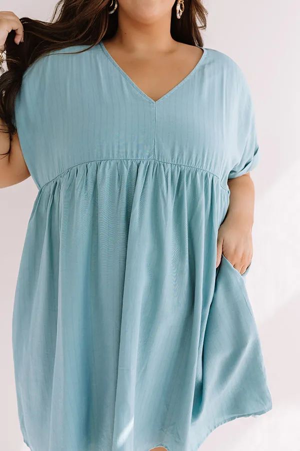 Pretty In Punta Cana Babydoll Dress In Limpet Shell Curves