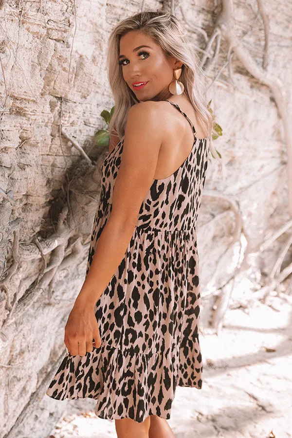 Pretty Persona Leopard Babydoll Dress