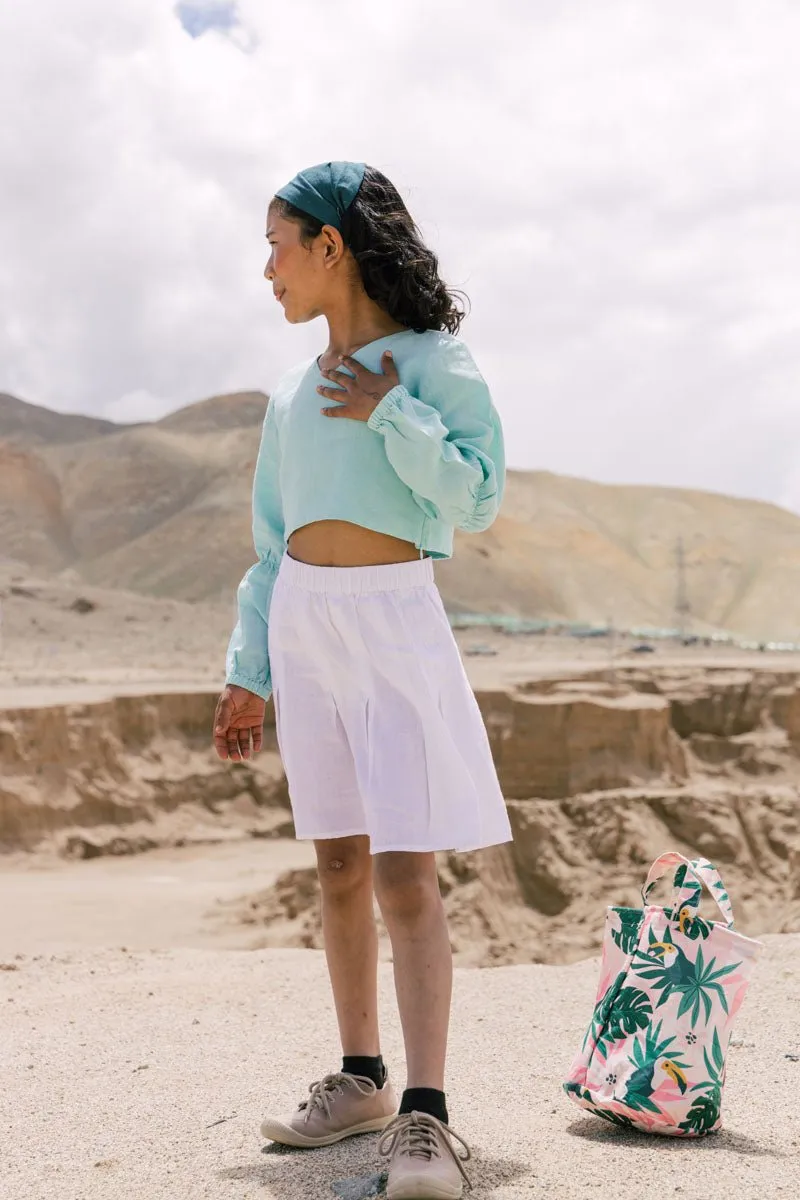 Puff sleeve crop top