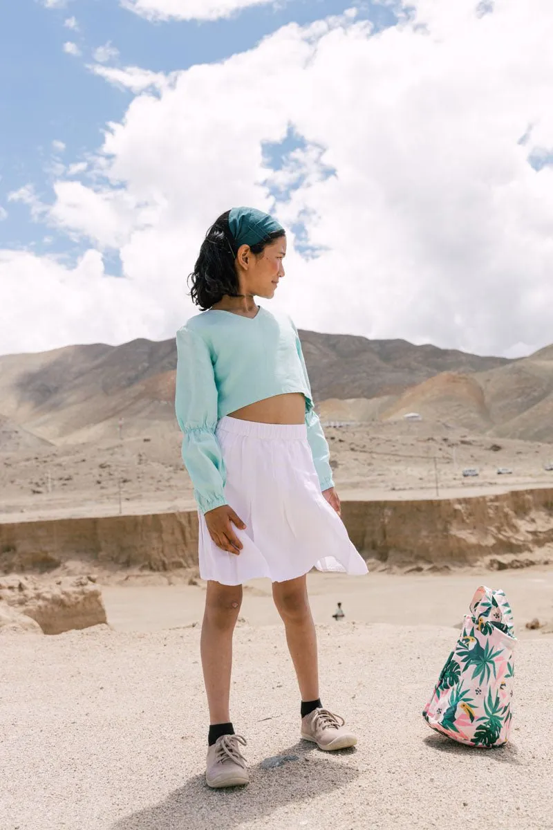 Puff sleeve crop top