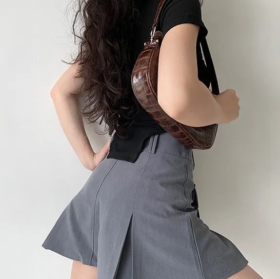 sealbeer - Raquelle Pleated Pocket Skirt