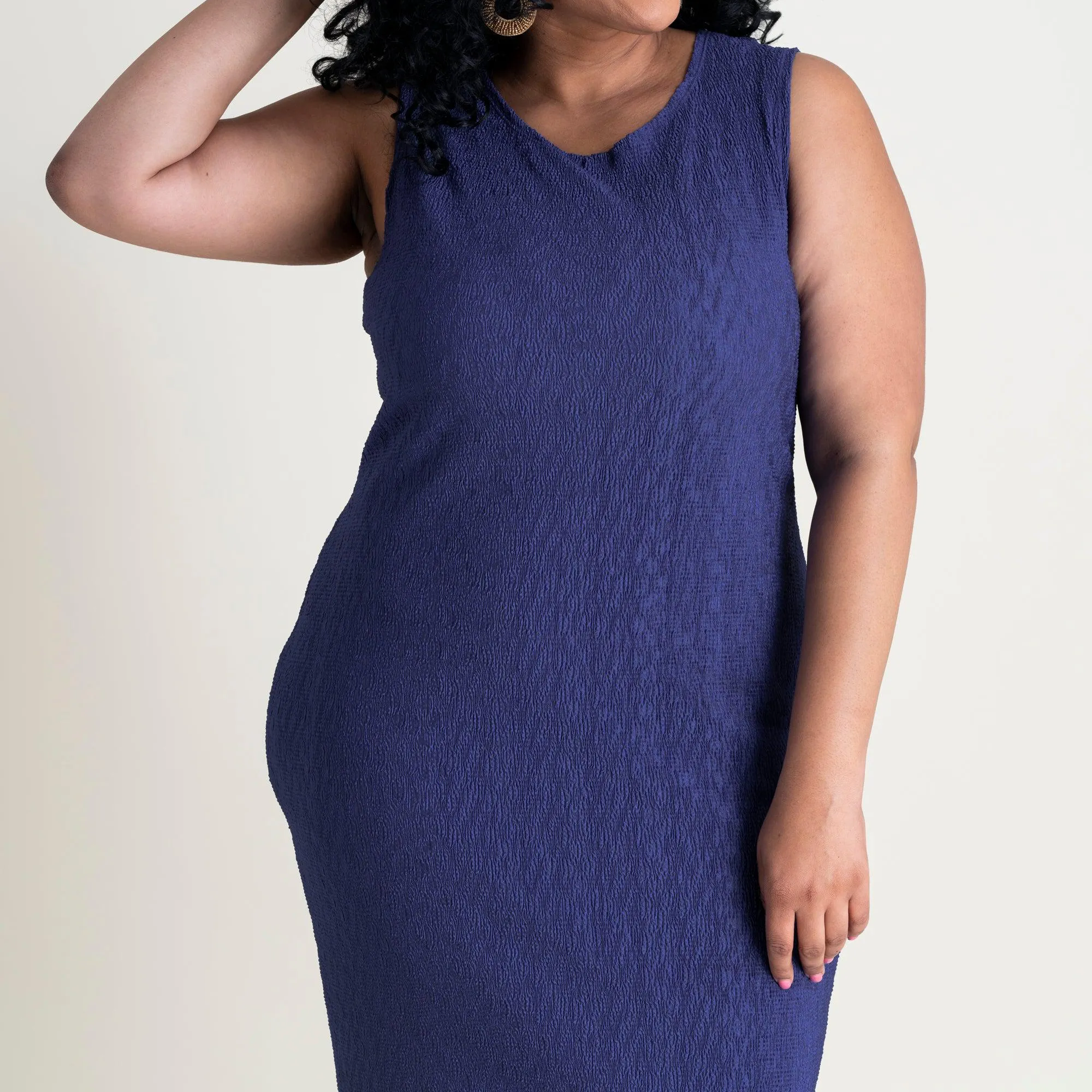 Terra Cadet Blue Sheath Dress