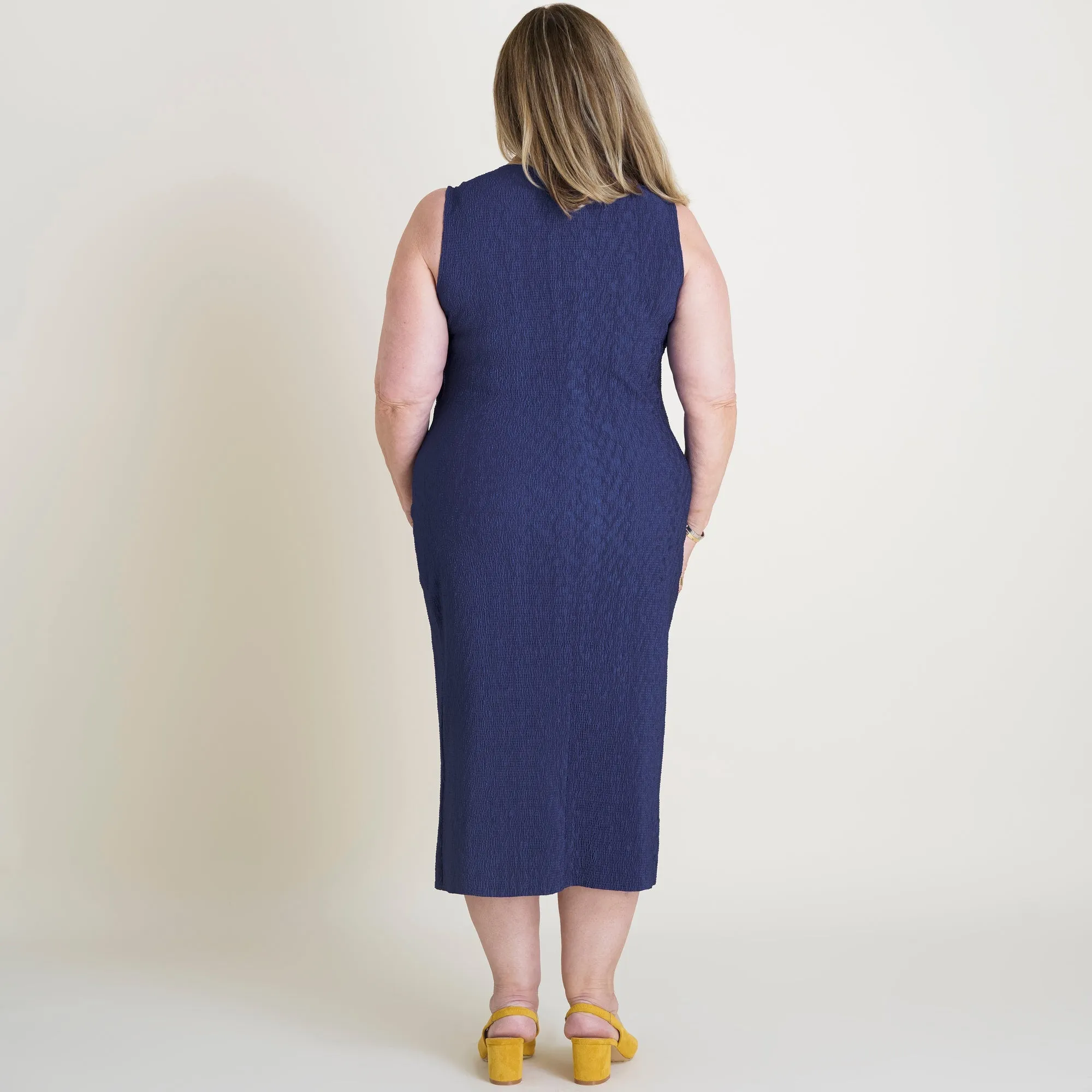 Terra Cadet Blue Sheath Dress