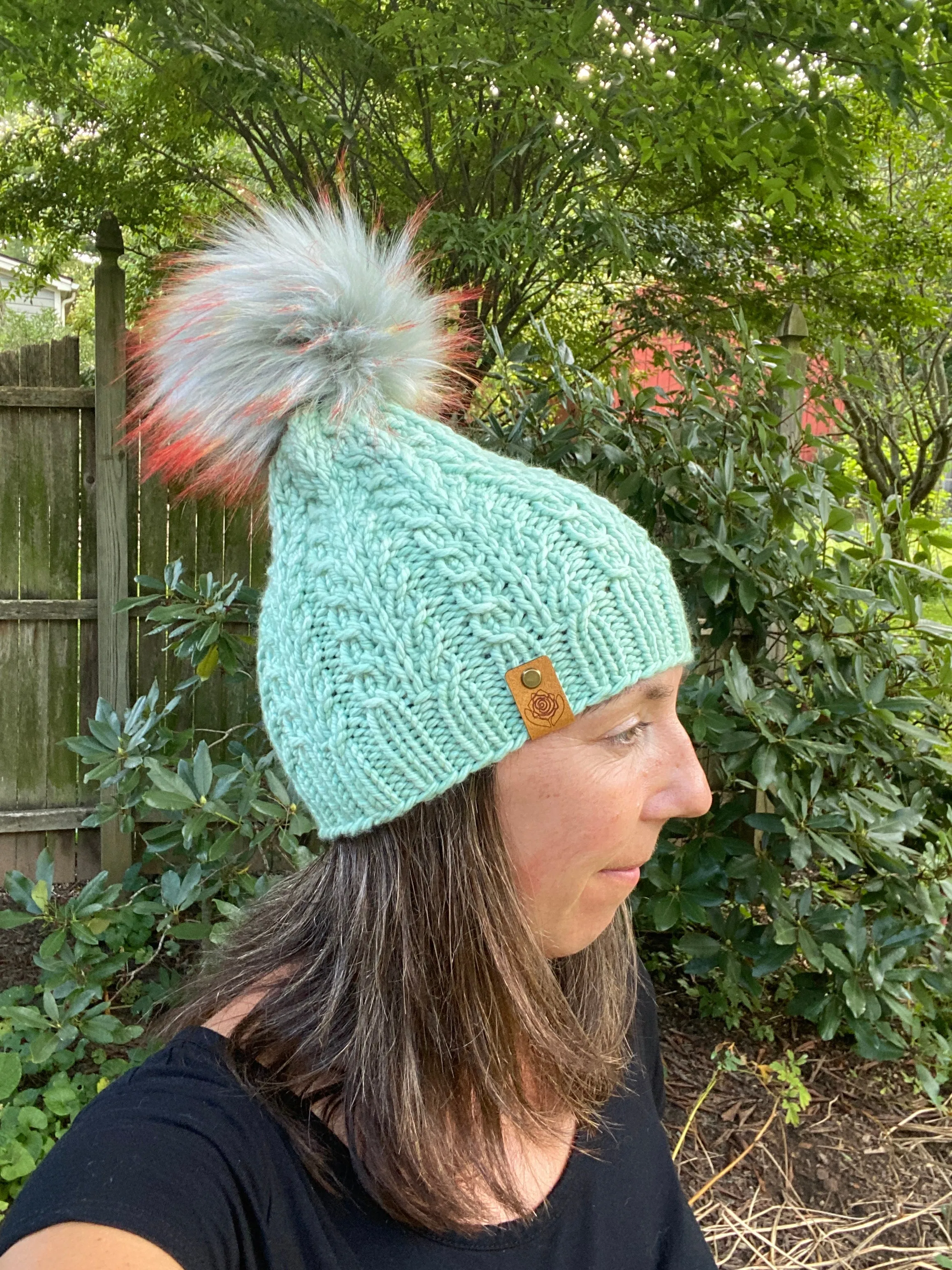 The Faux Shizzle Beanie knit hat PATTERN
