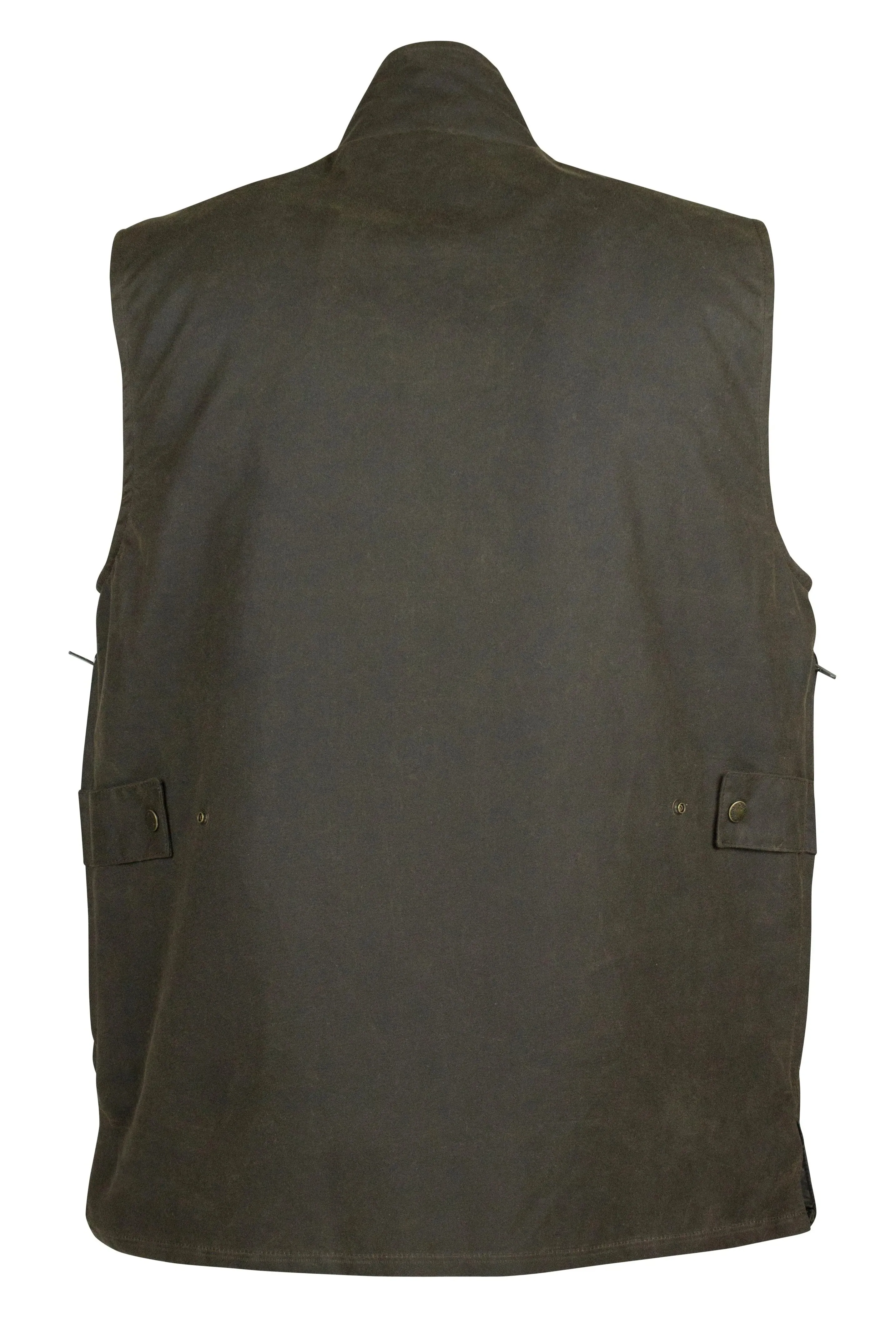 W62 - Men's Gamekeeper Wax Gilet - DARK OLIVE