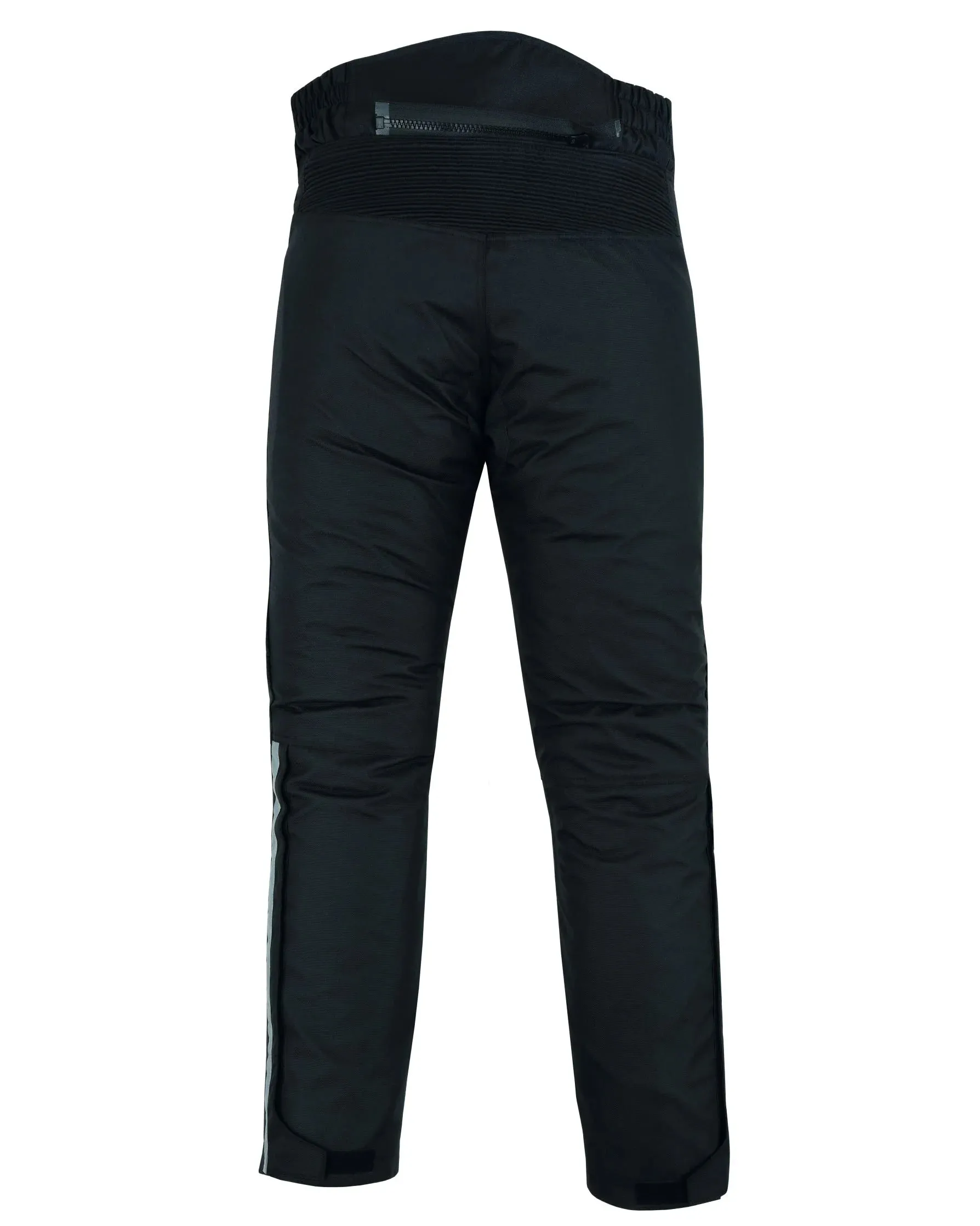 Warrior Gears 6 Pockets Mens Motorcycle Suit, Textile Racing Motorbike Suit with CE Armors - Black