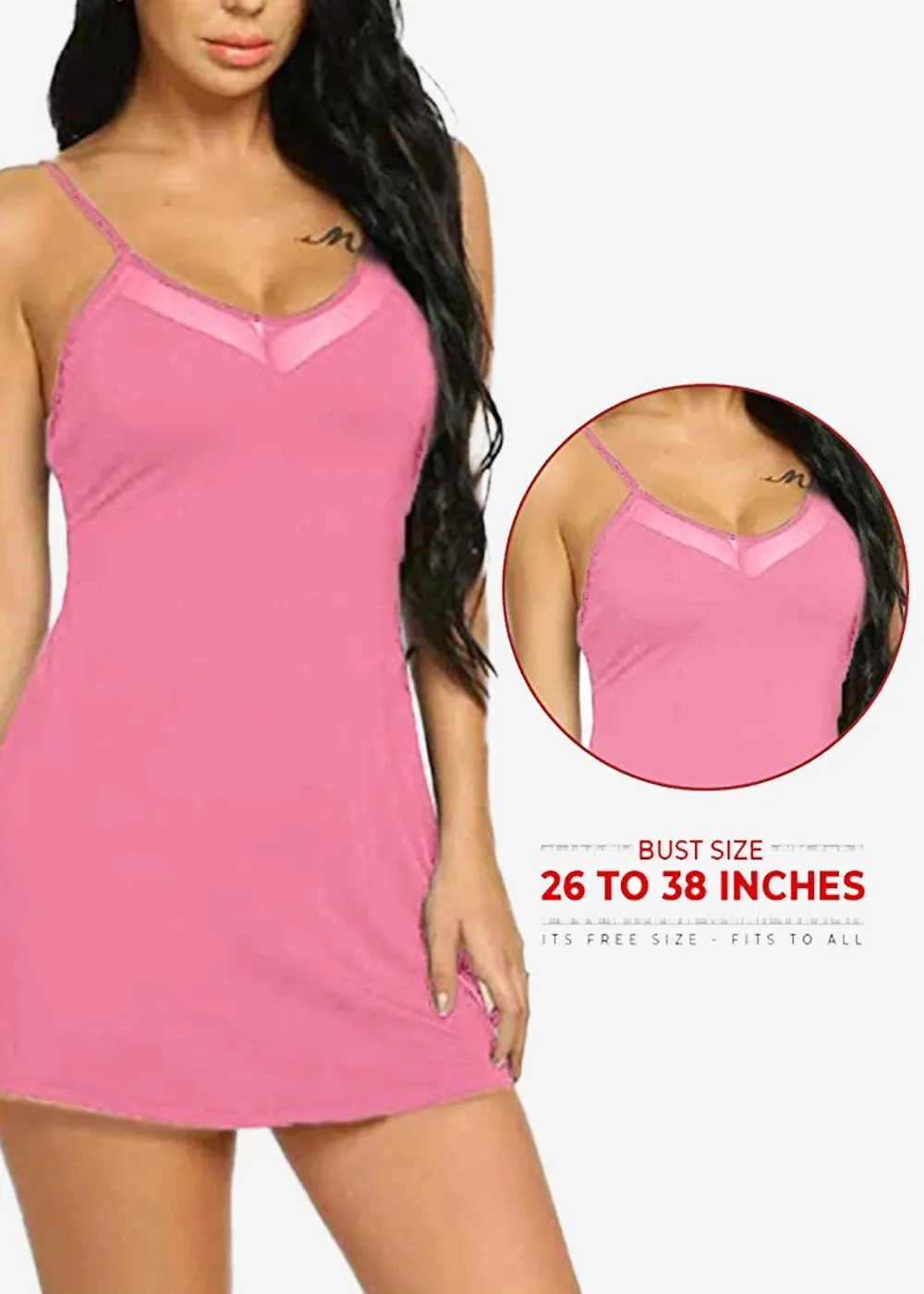 WOMEN'S CHEMISE STYLE BABYDOLL LINGERIE