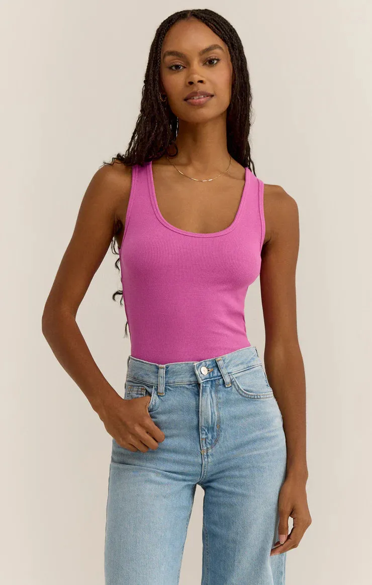 ZSU Essy Ribbed Tank in Raspberry