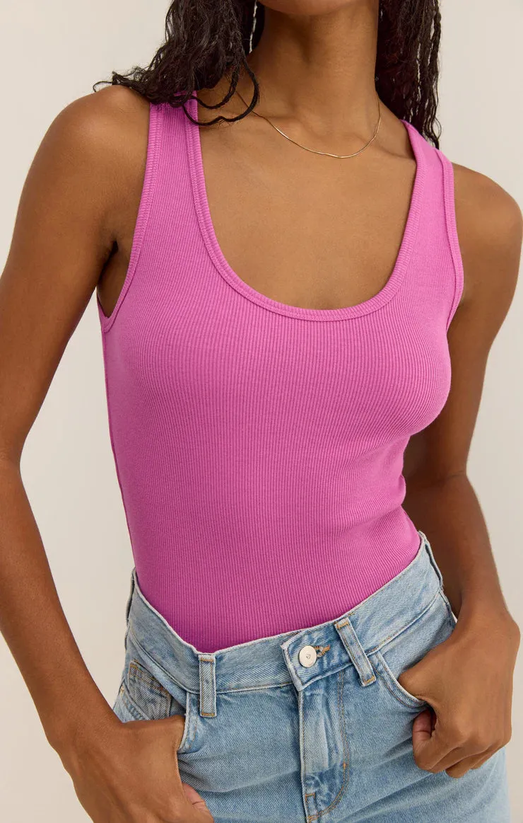 ZSU Essy Ribbed Tank in Raspberry